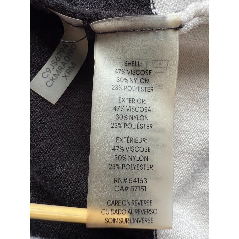 Calvin Klein Sweater Women Medium Striped Multicolor Long Sleeve Scoop Neck‎ - Picture 11 of 14